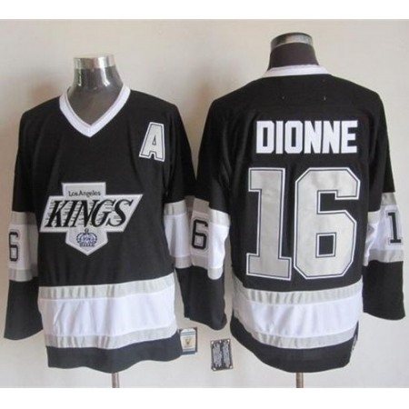 Kings #16 Marcel Dionne Black CCM Throwback Stitched NHL Jersey