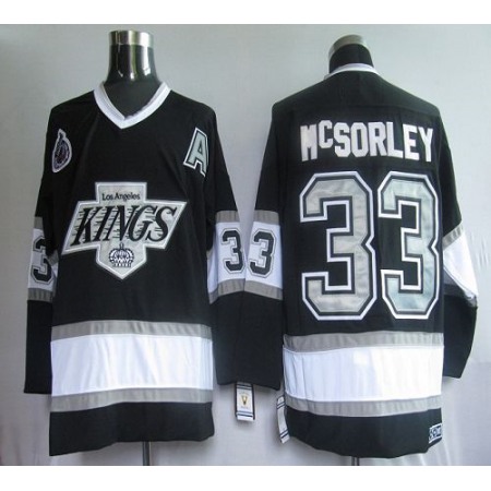 Kings #33 Martin McSorley Black CCM Throwback Stitched NHL Jersey