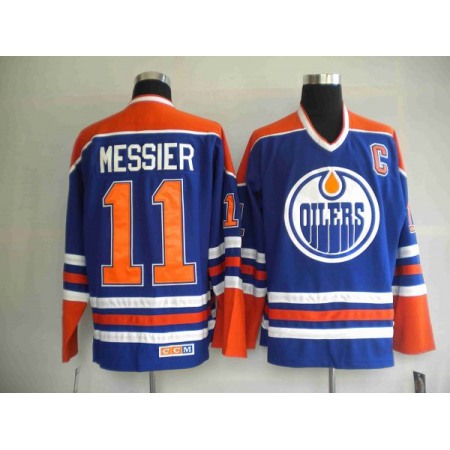 Oilers #11 Mark Messier Stitched Light Blue NHL Jersey