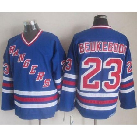 Rangers #23 Jeff Beukeboom Blue CCM Heroes Of Hockey Alumni Stitched NHL Jersey