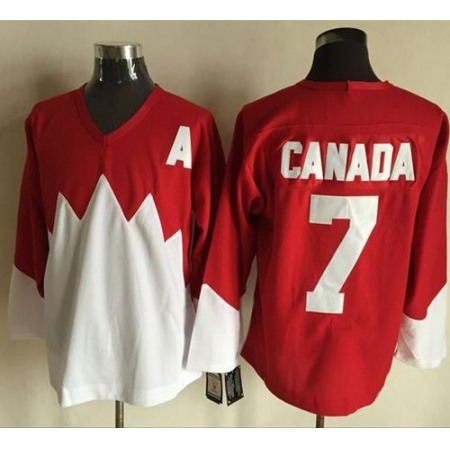 Olympic CA. #7 Canada Red/White 1972 Commemorative CCM Stitched NHL Jersey