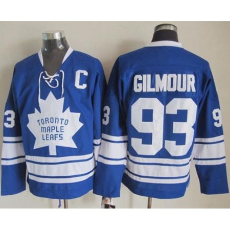 Maple Leafs #93 Doug Gilmour Blue CCM Throwback Third Stitched NHL Jersey