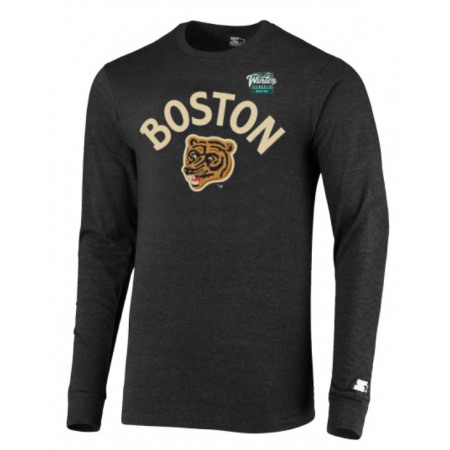Men's Boston Bruins Black Winter Classic Half Time Long Sleeve T-Shirt