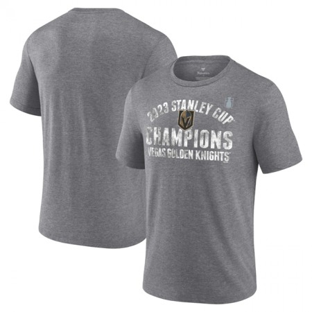 Men's Vegas Golden Knights Heather Gray 2023 Stanley Cup Champions Tri-Blend T-Shirt