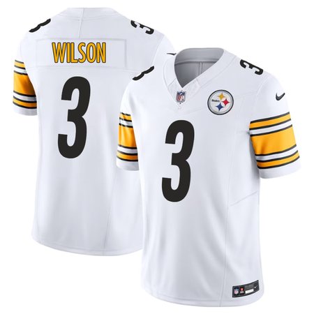 Men's Pittsburgh Steelers #3 Russell Wilson White F.U.S.E. Vapor Untouchable Limited Jersey