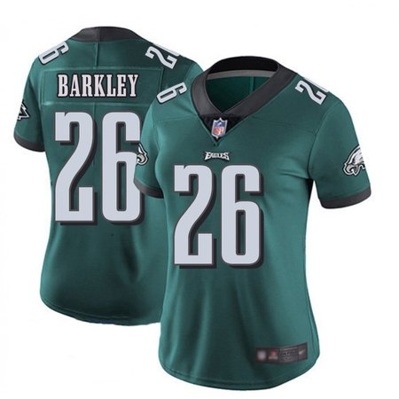 Women's Philadelphia Eagles #26 Saquon Barkley Green Vapor Untouchable Limited Stitched Football Jersey
