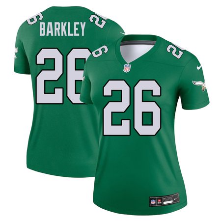 Women's Philadelphia Eagles #26 Saquon Barkley Green Vapor Untouchable Legend Stitched Football Jersey
