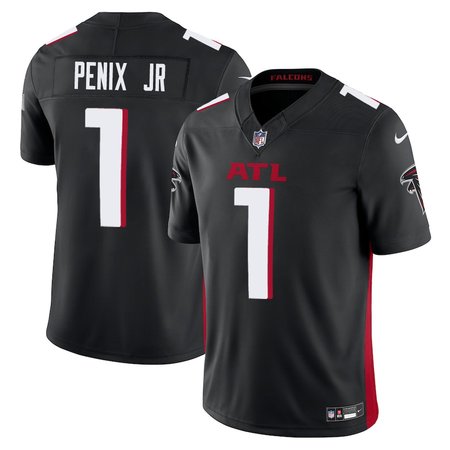 Men's Atlanta Falcons Michael Penix Jr. Nike Black 2024 NFL Draft First Round Pick Player F.U.S.E. Vapor Untouchable Limited Stitched Football Jersey