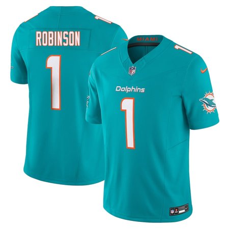 Men's Miami Dolphins Chop Robinson Nike Aqua 2024 NFL Draft First Round Pick Player F.U.S.E. Vapor Untouchable Limited Stitched Football Jersey