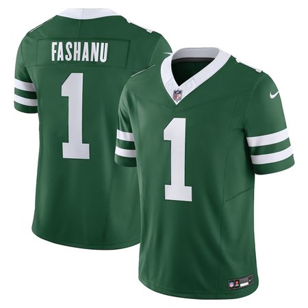 Men's New York Jets Olu Fashanu Nike Gotham Green 2024 NFL Draft First Round Pick Player F.U.S.E. Vapor Untouchable Limited Stitched Football Jersey