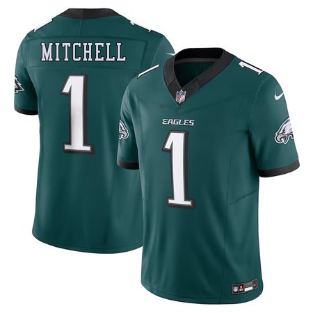 Men's Philadelphia Eagles Quinyon Mitchell Nike Midnight Green 2024 NFL Draft First Round Pick Player F.U.S.E. Vapor Untouchable Limited Stitched Football Jersey