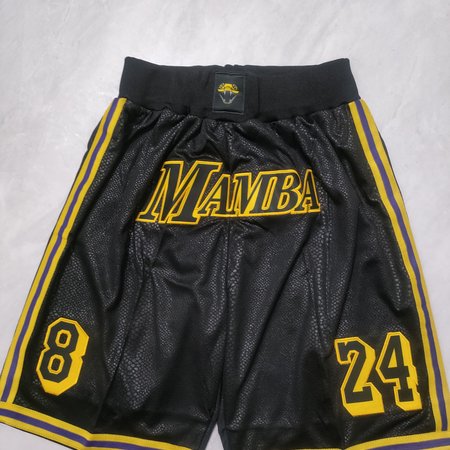 Los Angeles Lakers Black Shorts