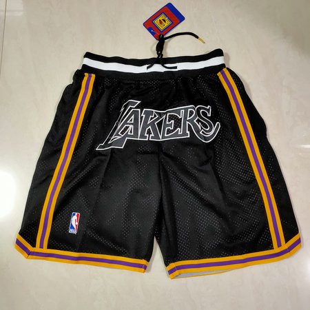 Los Angeles Lakers Black Shorts