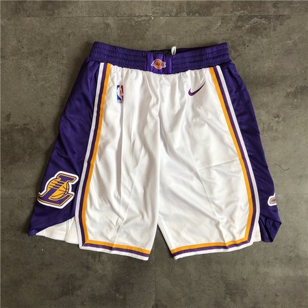 Los Angeles Lakers White Shorts