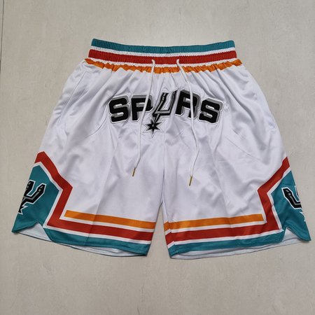 San Antonio Spurs White Shorts